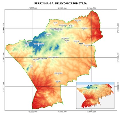 mapa, serrinha, geoprocessamento